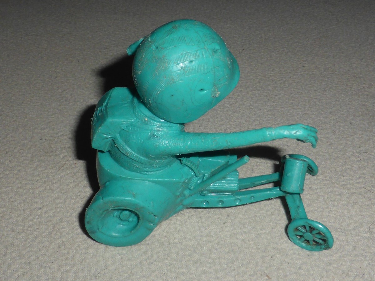VINTAGE LOUIS MARX WEIRD-OHS BLUE TURQUOISE DIGGER FIGURE 1964
