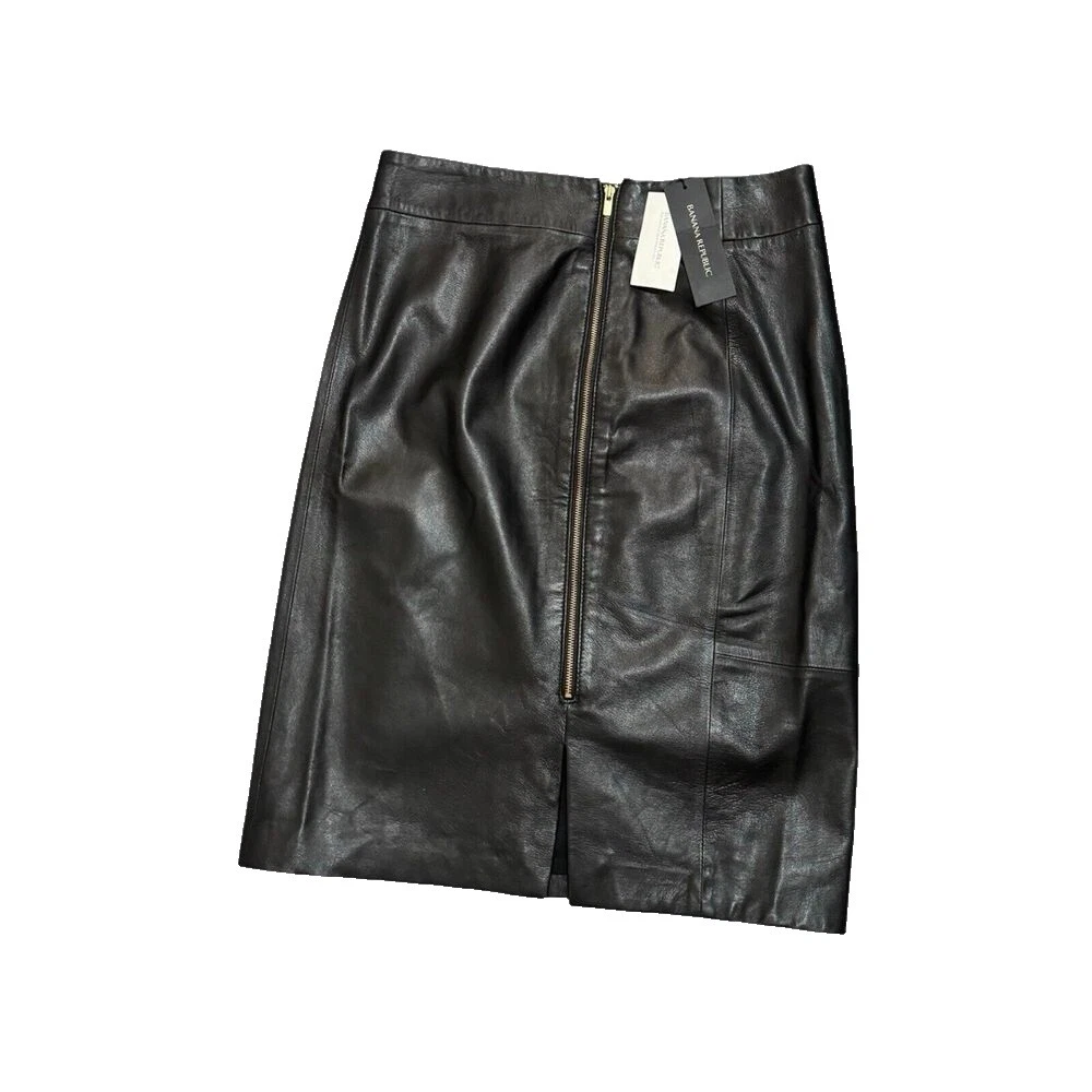 Banana Republic 皮革裙子