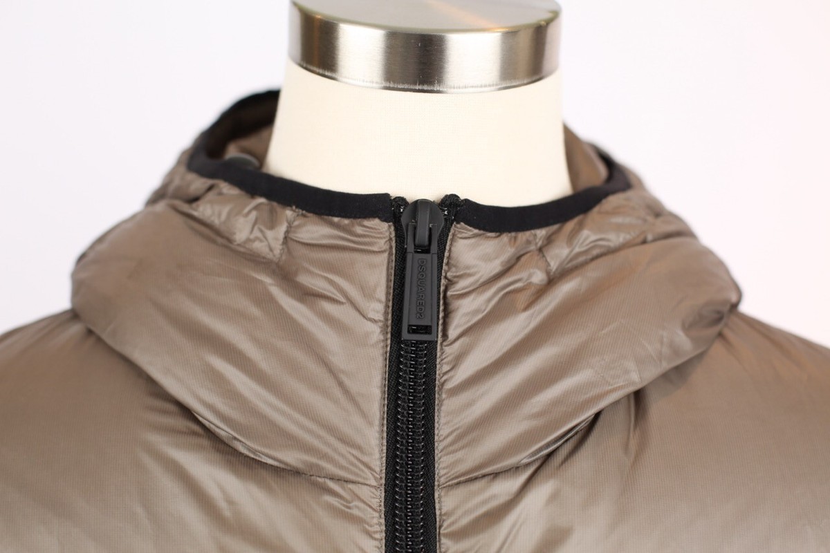DSQUARED2 Quilted Down Puffer Jacket Sz 52/42 Beige $850 | eBay