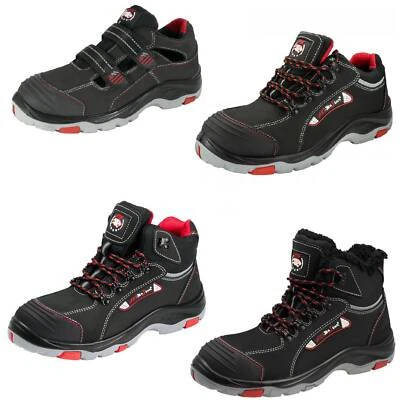 ARTMASTER Arbeitsschuhe Sicherheitsschuhe S3 Schutzschuhe Leder Schwarz Bauschuhe Gr.36-48