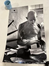 Apple "Think Different" poster 1997  Mahatma Ghandi - 17x11 inches - Original
