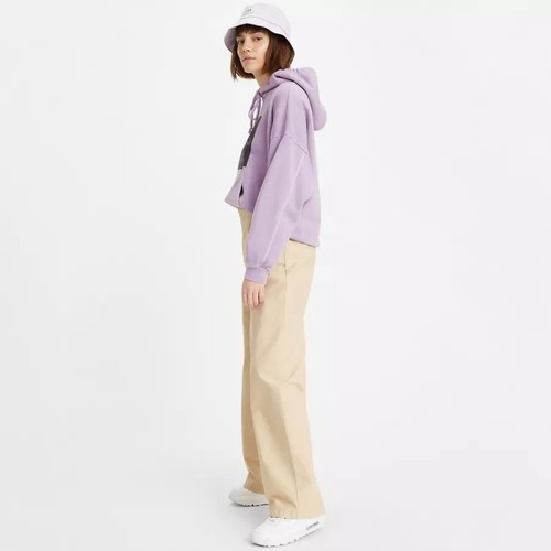 Pantalones de mezclilla LEVI'S de sarga suelta alta sémola 100 % algodón tiro alto pierna ancha, talla 27 - Imagen 4 de 16