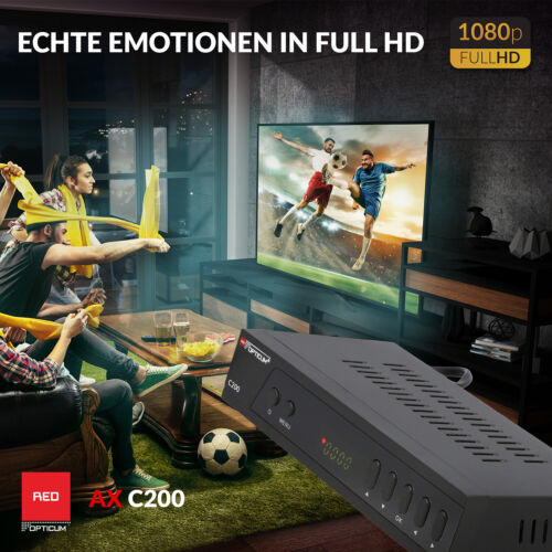 RED OPTICUM C200 HD Kabelreceiver mit Aufnahmefunktion - DVB-C-Receiver Full HD - Bild 8 von 8