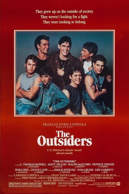 The Amazon.com: 「THEOUTSIDERS」ポスター Outsiders Art Canvas Posters Movie Vintage Poster 邦楽