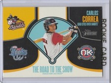 CARLOS CORREA Quad City River Bandit TOPPS HERITAGE ROOKIE CARD Baseball 2013 RC