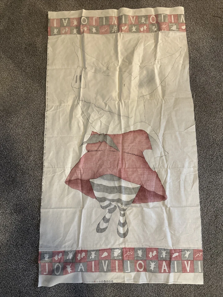 Olivia The Pig Dreams Big Fabric Panel Cuts Andover Ian Falconer 2006 Patt 3296 - Image 2 of 4