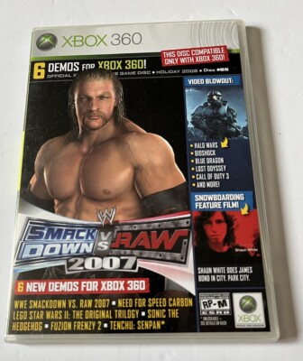 Xbox 360 Smack Down VS Raw 2007 Holiday Disc 65 / 6 Demos Complete