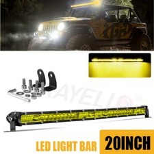 20in Led Work Light Bar Super Bright 3500k Yellow Spot Flood Beam For Off-road 20in Led Work Light Bar Super Bright 3500k Yellow Spot Flood Beam For Off-road