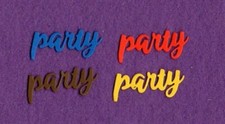 WORD PARTY die cuts scrapbook cards