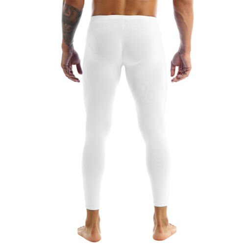 Pantalones largos de seda helada suave ropa interior calzas térmicas bolsa abultada Johns para hombre - Imagen 31 de 57