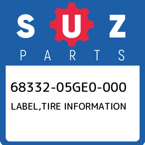 LABEL, TIRE *{MODEL K9 E28,E33}*