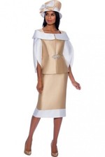 Designer Two Piece Skirt Suit