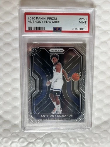 2020 Prizm #258 Anthony Edwards PSA 9 RC Rookie