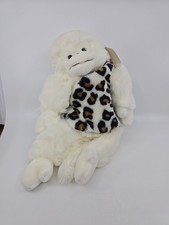 Vtg. Caress Soft Pets White Gorilla By Russ. Jungle Mungo W/ All Tags And Outfit