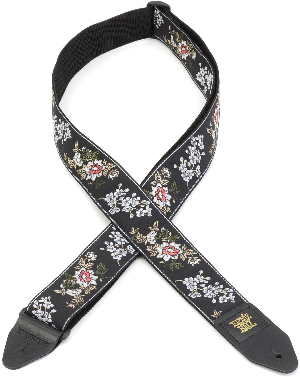 Жаккардовый гитарный ремешок Ernie Ball - White Blossom 2 упаковки в комплекте 8190₽