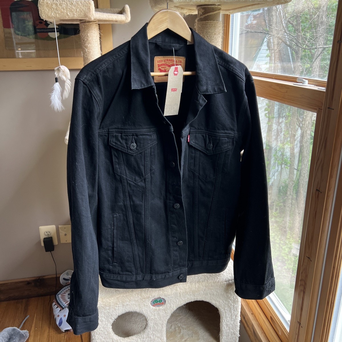 Levi's TRUCKER DENIM JACKET ブラック M Levis Jacket Denim Trucker Jacket Men Color Black | eBay