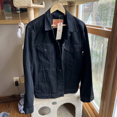 Levis Jacket Denim Trucker Jacket Men Color Black | eBay