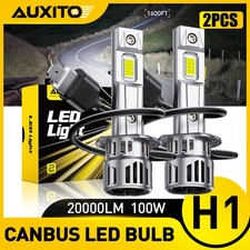 AUXITO 2X H1 Led Headlight Bulb Low High Beam Plug&Play Canbus White Error Free