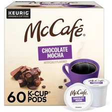 Chocolate Mocha, Single Serve Coffee Keurig K-Cup Pods, Flavored Coffee, 60 Coun