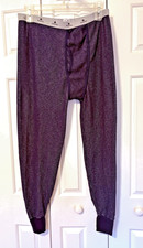 Indera Men's Waffle Knit Thermal Long Johns Base Layer Pants Navy Blue 2XL XXL