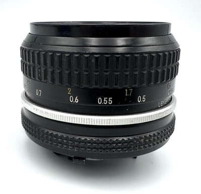 Nikon Nikkor 50mm f/2 Non Ai MF Lens with Case - Tested | eBay