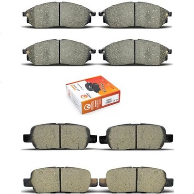 MAGMA Ceramic Front Rear Set Brake Pad For 2008-2010 INFINITI EX35 3.5L V6