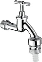 Schell Auslaufventil Knebelgriff, Rv, Rb, 1/2Zoll, Mattchrom Schell-Connect