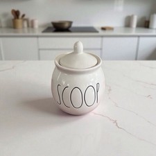 New Rae Dunn SCOOP Sugar Canister  Lid Artisan Collection by Magenta Container
