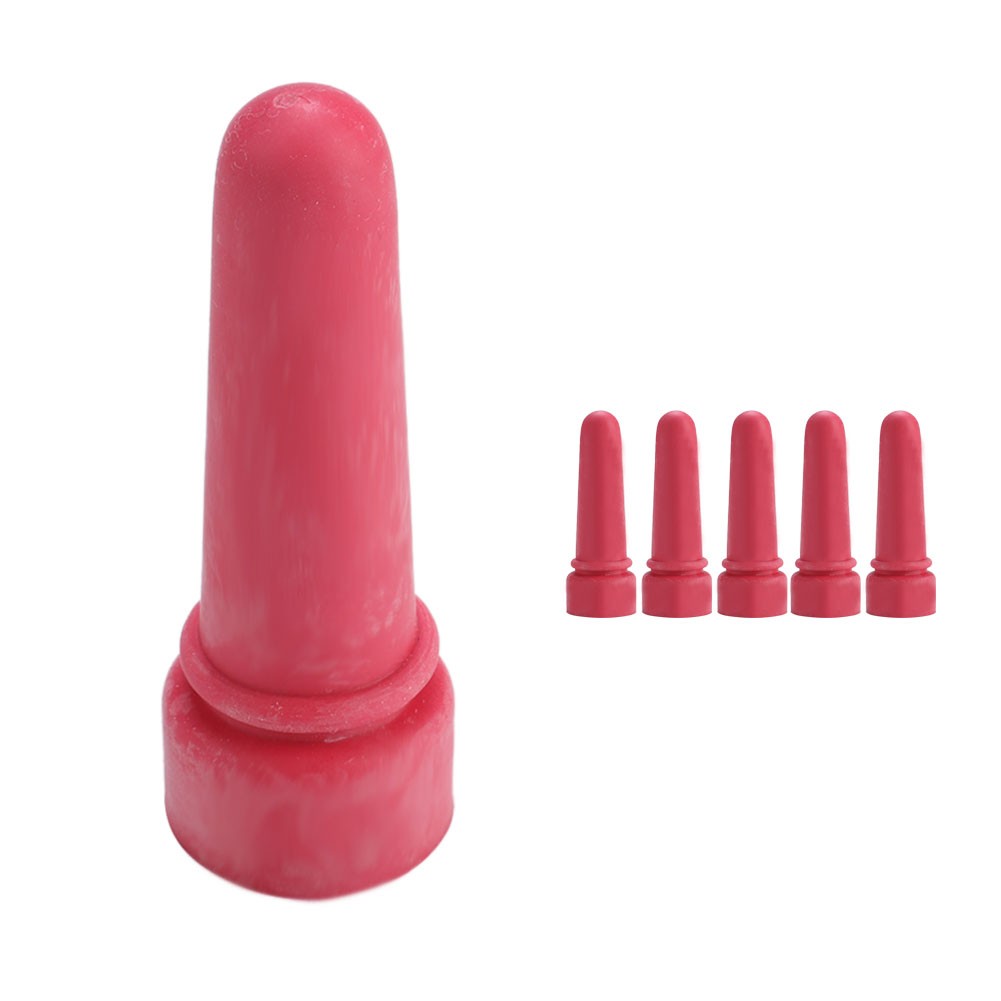 5pcs Animal Feeding Supplies Little Cow Calf Milk Nipple 6.9cm Length Rubber