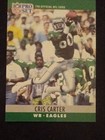Photo of 1990 Pro Set FACT Cincinnati #246 Cris Carter Philadelphia Eagles Football Card