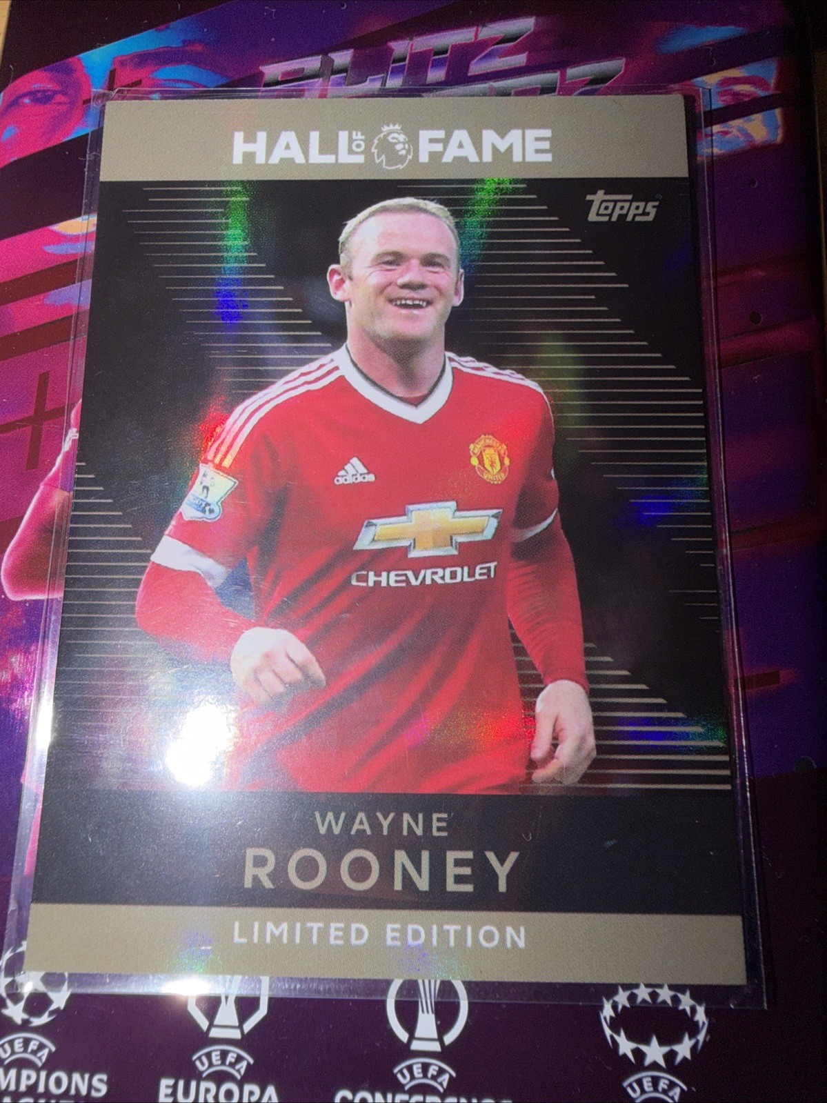 Topps 2026 Premier League Wayne Rooney Manchester United Hall of Fame Card for sale on Ebay