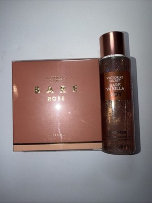 Victoria s Secret Bare Rose Perfume & Bare Vanilla Joy Shimmer Mist Bundle