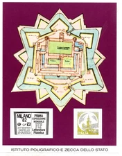 Castles - Lot of three different sheets printed by IPZS