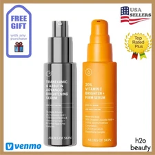 Allies of Skin Brightening Duo: 20% Vitamin C Serum+Tranexamic Arbutin Serum NIB