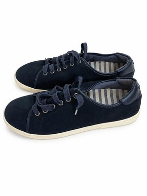 Vionic Brinley Nautical Navy Blue Suede Lace Up Sneakers Womens 9.5 