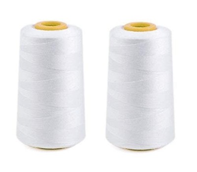 Cotton Polyester Sewing Thread Spool For Sewing Stitching 5000 Meter 2 Roll