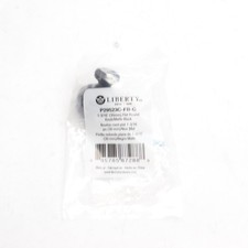 Liberty Flat Top Round Cabinet Knob Black 1-3/16" P29523C-FB-C