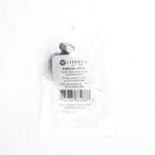 Liberty Flat Top Round Cabinet Knob Black 1-3/16" P29523C-FB-C