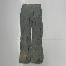 Vintage 40s Sunset Green Pleated Light Rayon Trousers 27x30 1940s True Vintage