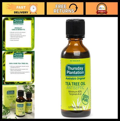 100% Pure Australian Tea Tree Oil 1.7 fl oz - Natural Essential Oil for Skin Car