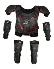 Kids Dirt Bike Chest Protector Motocross Gear, Youth Motorcycle Riding Black