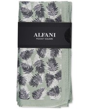 Alfani Men's Baxley Leaves Pocket Square Mint OS