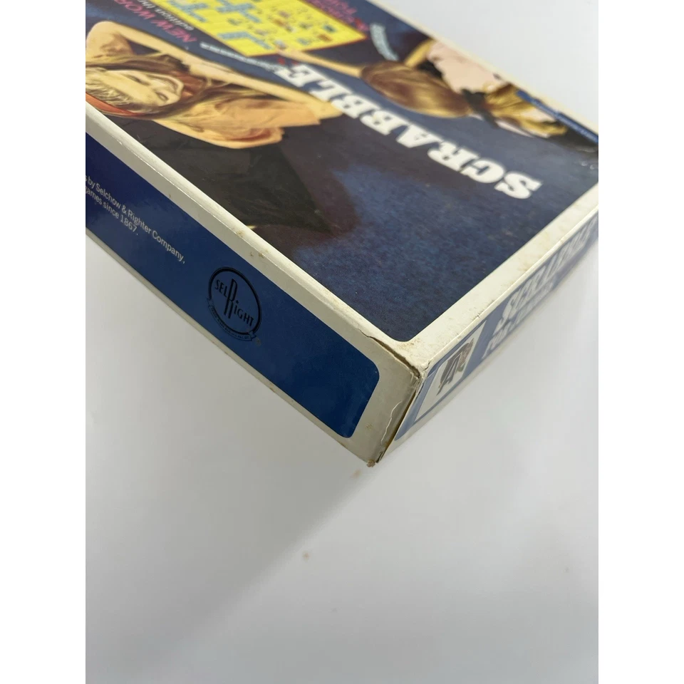 Vintage Scrabble For Juniors Crossword Game 1968 COMPLETE New Words 2 Sided - Image 4 of 4