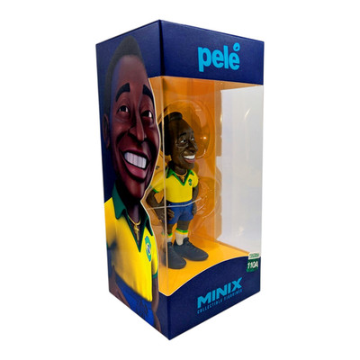 Minix Pele Football Figurine   Legendary Pele Collectibles