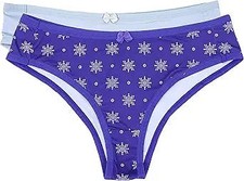 Hanes Women's Microfiber Cheeky Panties 2 Pairs - Medium 6 