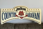 Jim Beam Country Caravan 1993 Tin Metal Sign Pub Vintage Advertising 35.5” x 14”