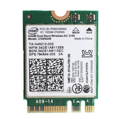 784644-005 Hp 15-AB063CL PCle+USB NGFF MOW Wireless Wifi Card  784644-001 TESTED