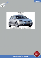 PDF VW Golf 5 (03-08) Reparaturanleitung Motor 2,0 L Turbo Benziner FSI 147Kw
