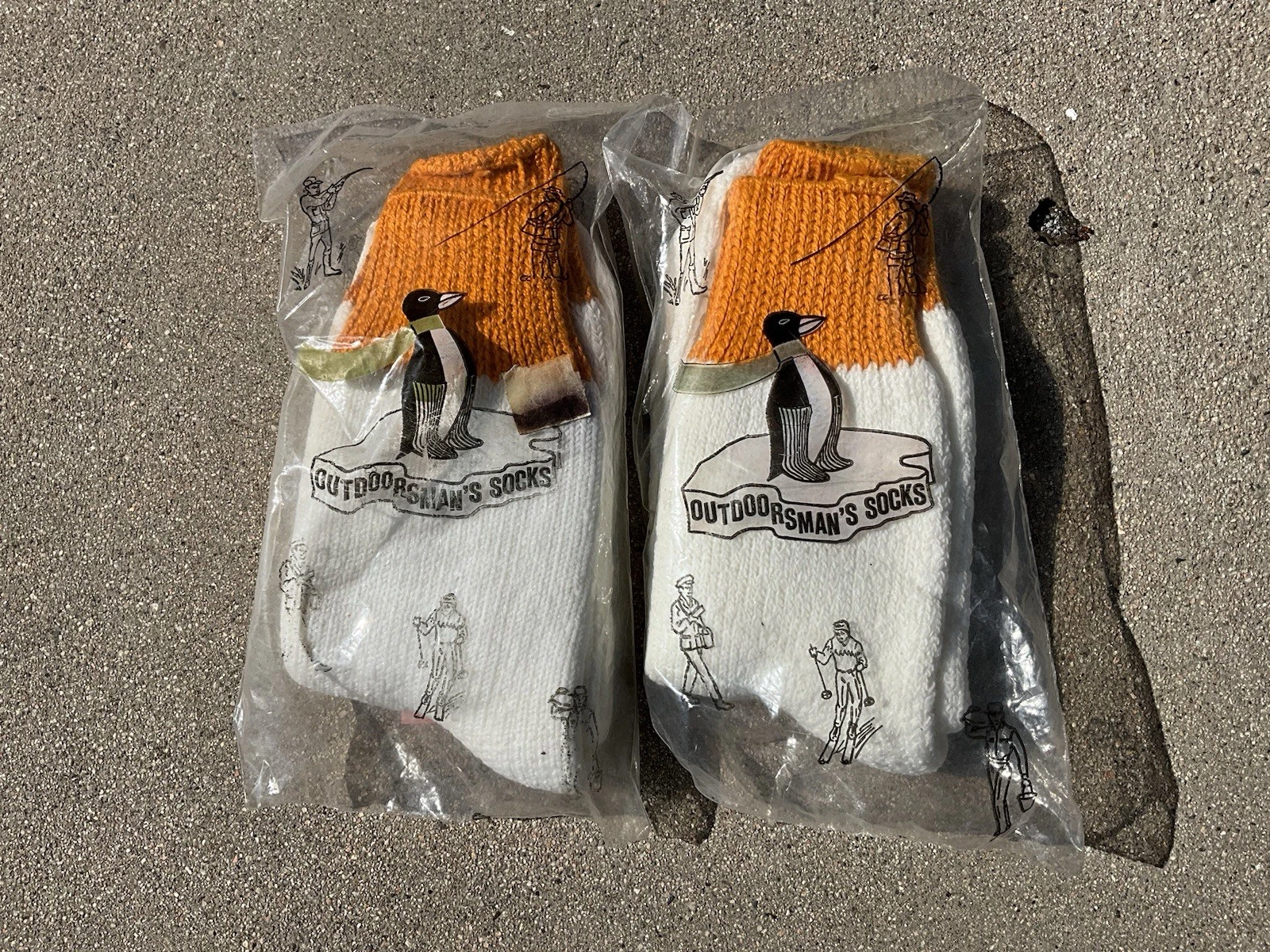 L.L. Bean “Outdoorsman” Thermal Terry Socks, 2 Pairs, Sealed in Bag, 10-11.2