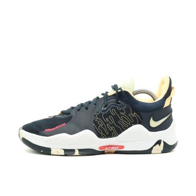 Nike Herren PG 5 Sneaker EU 43 Navy/Gelb/Weiß/Schwarz CW3143-401 Atmungsaktiv